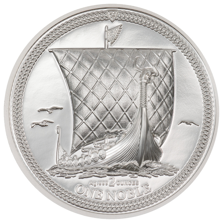 Isle of Man: One Noble 2 oz Silver 2023 Proof Piedfort Ultra High Relief