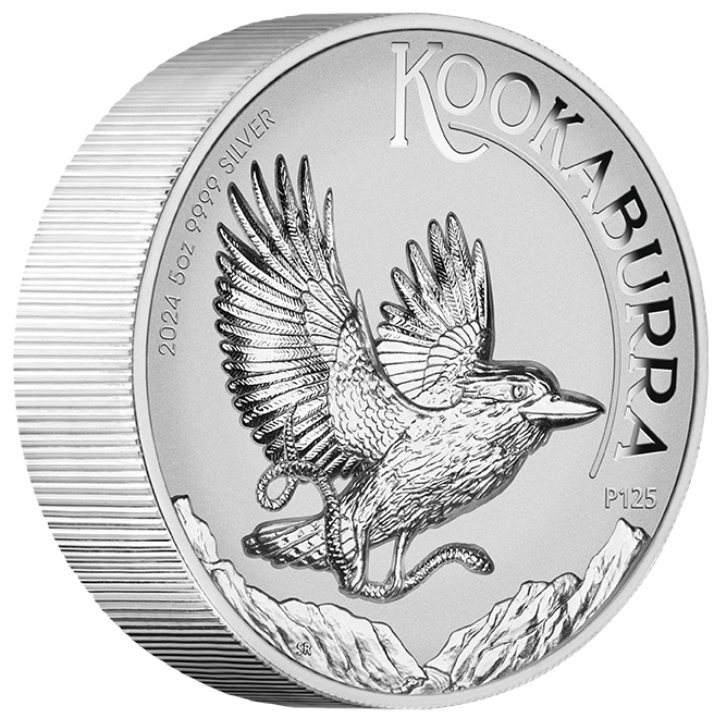 Kookaburra 5 oz Silver 2024 Proof High Relief Incused