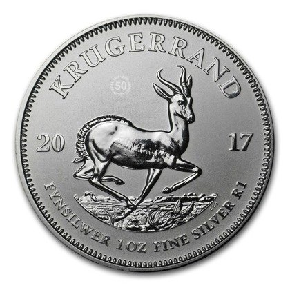 Krugerrand 1 oz Silver 2017 (50. anniversary)