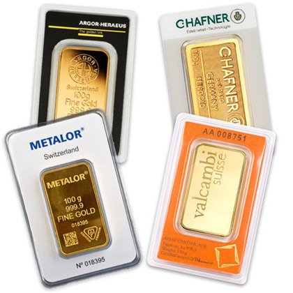 LBMA 100 gram gold bar