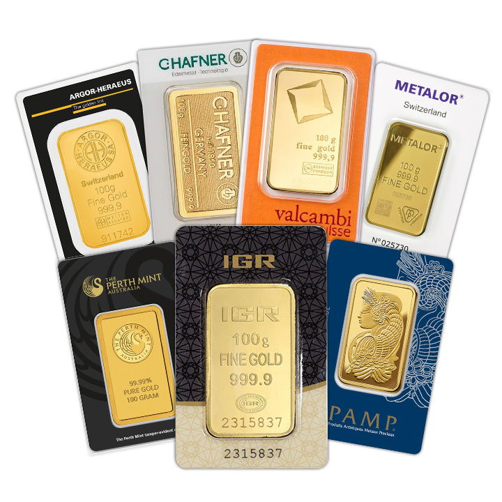 LBMA 100 gram gold bar