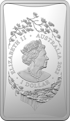 Lunar Bar Coin: Year of the Tiger 1/2 Ounce Silver 2022 Frosted Ingot