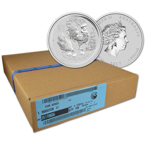 Lunar II: Year of the Rooster 1 oz Silver 2017