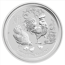 Lunar II: Year of the Rooster 1000 gram Silver