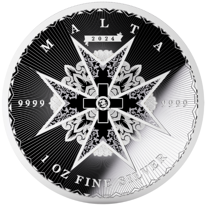 Malta: Maltese Cross 1 oz Silver 2024 Prooflike