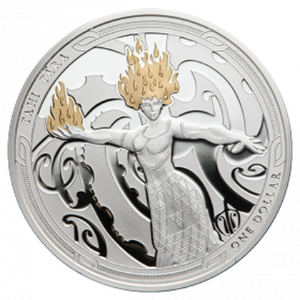 Maui and the Goddess of Fire: Set of 2 Coins 2 x 1 Ounce Silver 2019