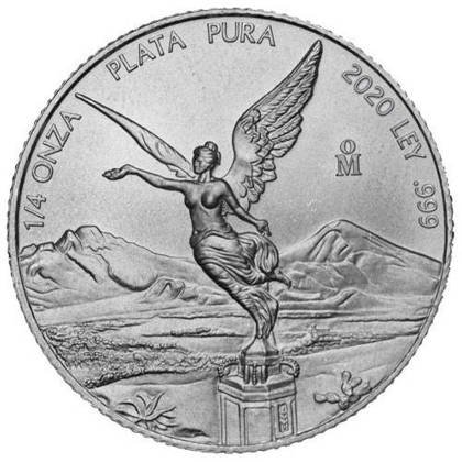 Mexican Goddess of Freedom 1/4 oz Silver 2020