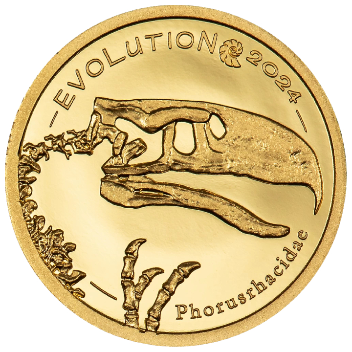 Mongolia: Evolution of Life - Aves 0,5 g Gold 2024 Proof 