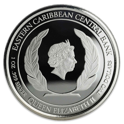 Montserrat: Emerald Isle of the Caribbean colored 1 oz Silver 2018 Proof