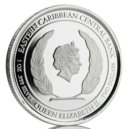 Montserrat: Emerald Isle of the Caribbean colored 1 oz Silver 2018 Proof