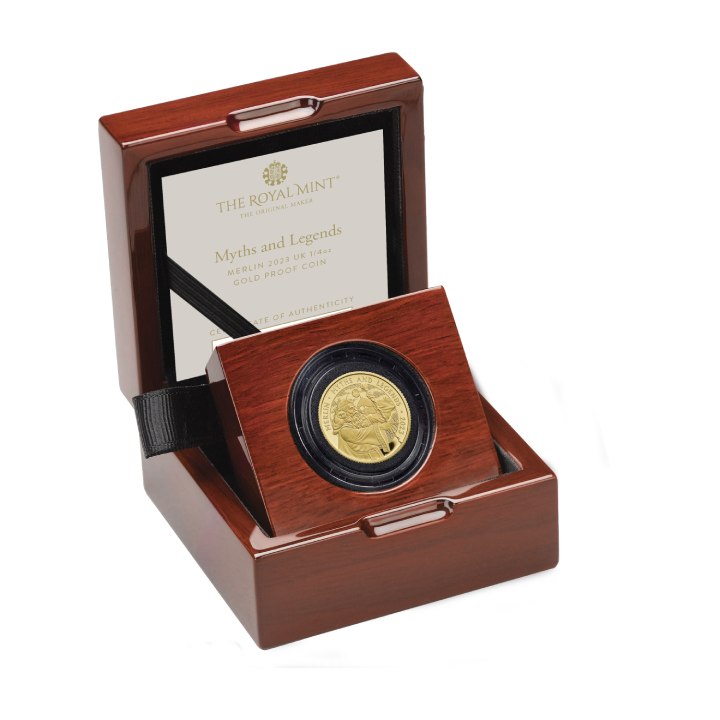 Myths & Legends: Merlin 1/4 oz Gold 2023 Proof