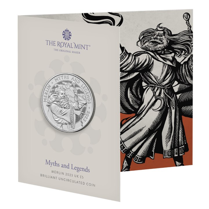 Myths & Legends: Merlin £5 Copper 2023
