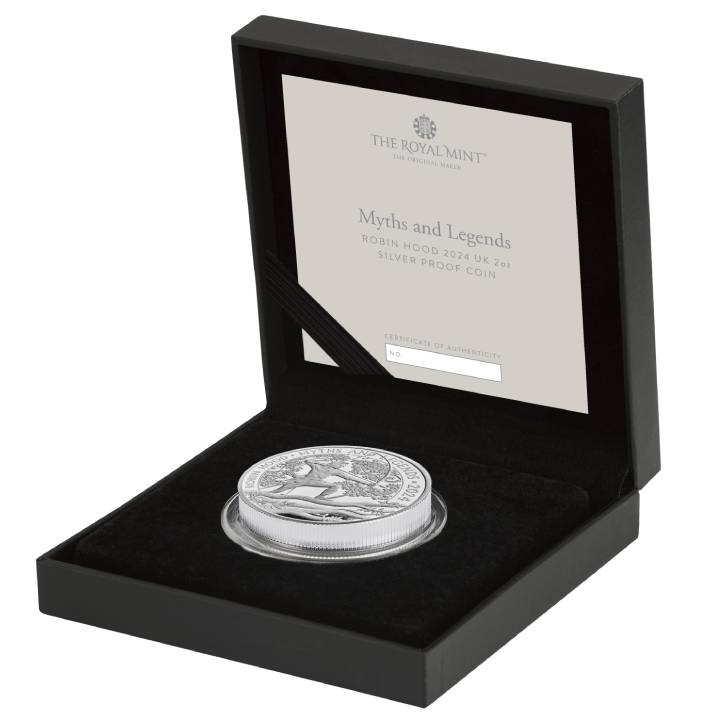 Myths & Legends: Robin Hood 2 oz Silver 2024 Proof