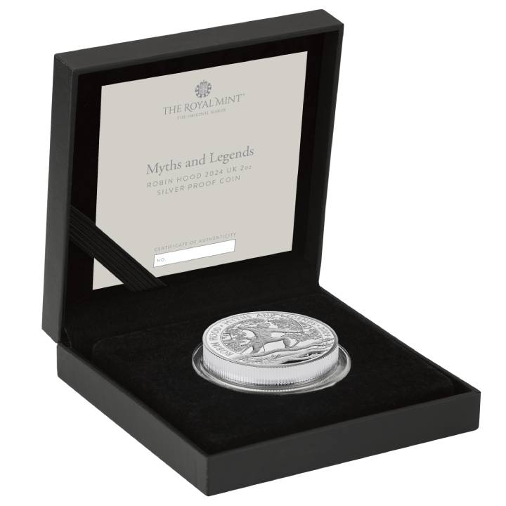 Myths & Legends: Robin Hood 2 oz Silver 2024 Proof