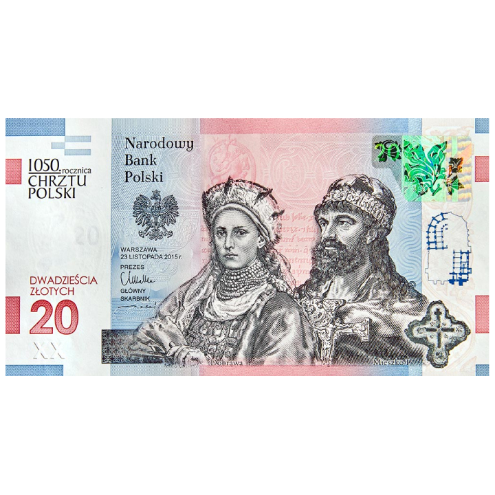NBP "1050th anniversary of the Baptism of Poland" 20 PLN 2016