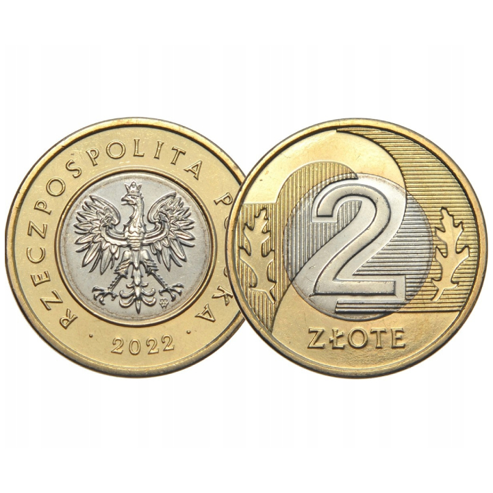 National Bank of Poland: 2 PLN from the Bank Roll Coin (50 pcs) - Random Year 