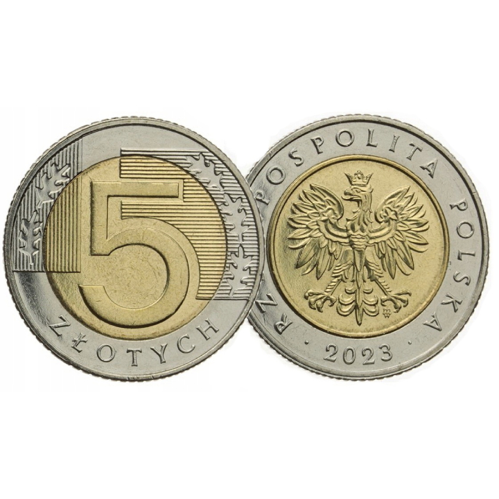 National Bank of Poland PLN 5 from the Mint Bag Coin from 2023 UNC