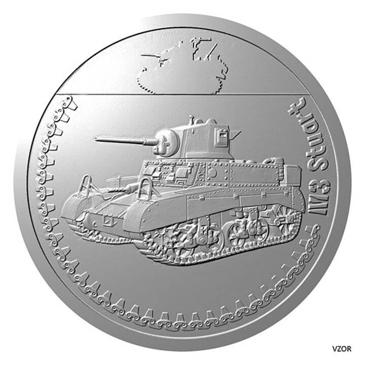 Niue: Armored Vehicles - M3 Stuart $1 Silver 2023 Proof