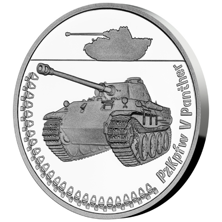 Niue: Armored Vehicles - PzKpfw V Panther $1 Silver 2023 Proof