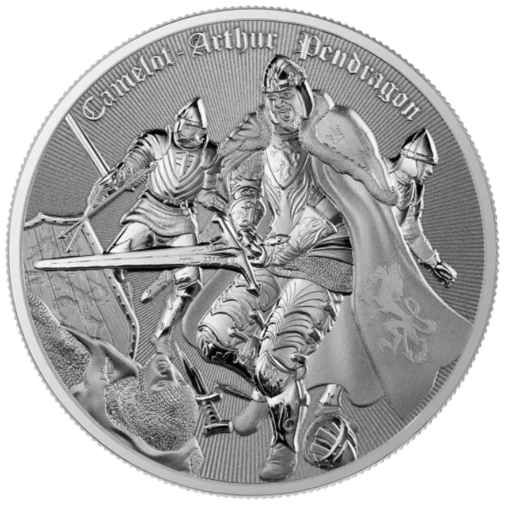 Niue: Camelot - Arthur Pendragon 1 oz Silver 2023 Matte Proof Coin