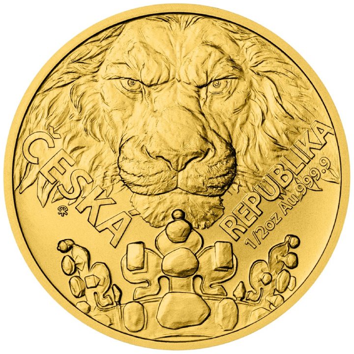 Niue: Czech Lion 1/2 ounce Gold 2023