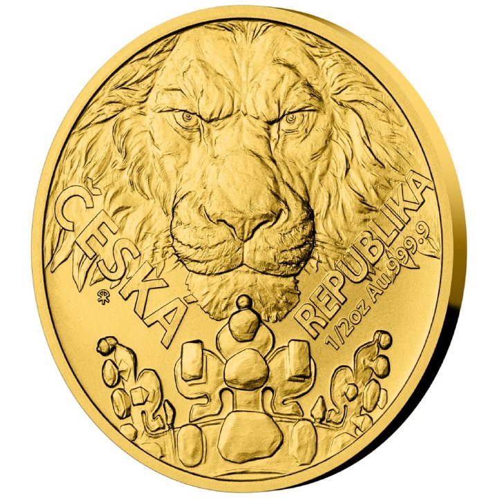 Niue: Czech Lion 1/2 ounce Gold 2023