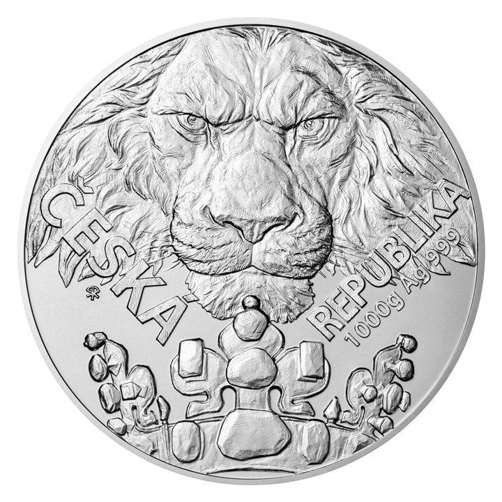 Niue: Czech Lion 1000 grams of Silver 2023