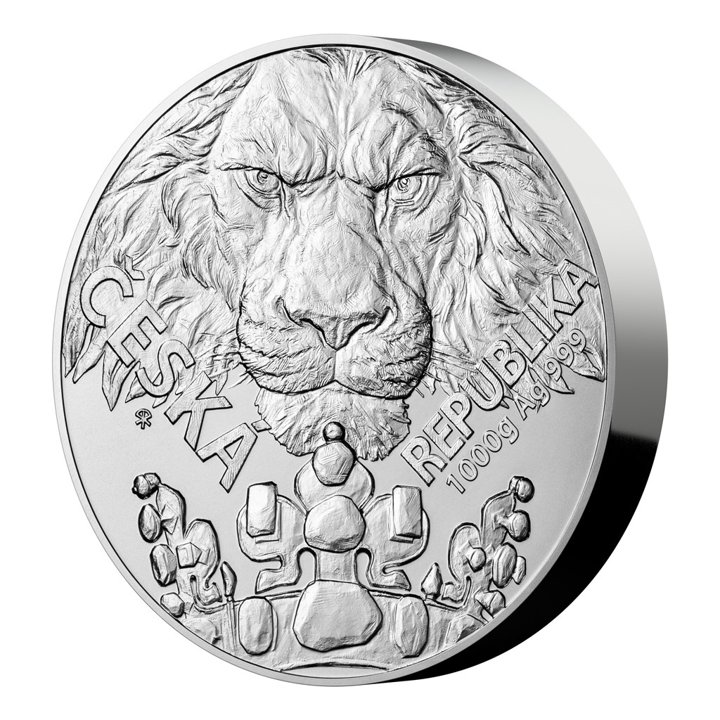 Niue: Czech Lion 1000 grams of Silver 2023