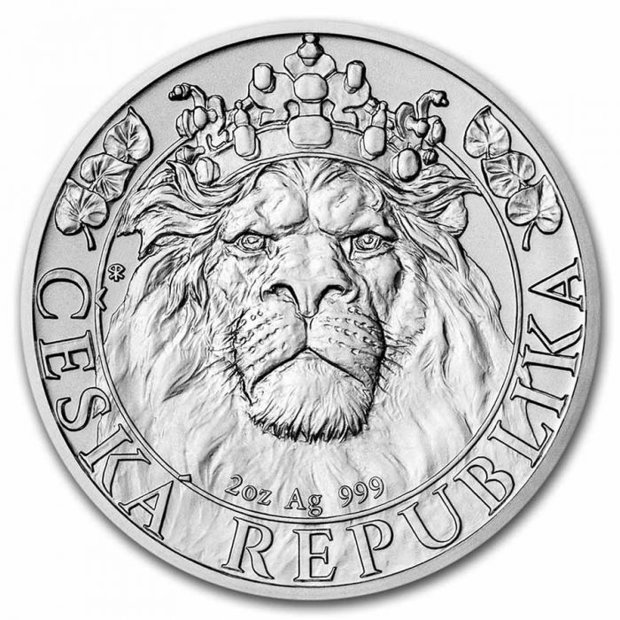 Niue: Czech Lion 2 oz Silver 2022