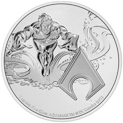 Niue: DC Comics - Aquaman 1 oz Silver 2022