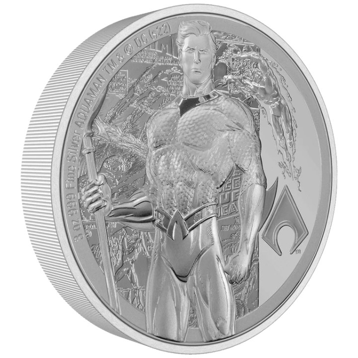 Niue: DC Comics - Aquaman 3 oz Silver 2022 Proof