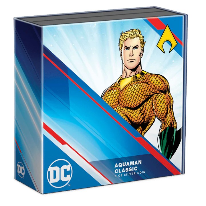 Niue: DC Comics - Aquaman 3 oz Silver 2022 Proof