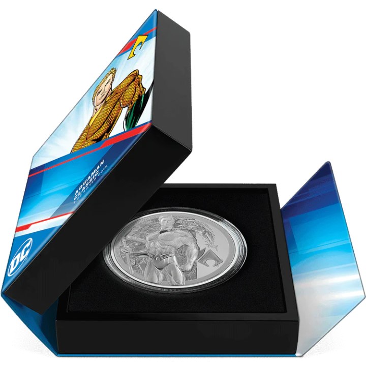 Niue: DC Comics - Aquaman 3 oz Silver 2022 Proof