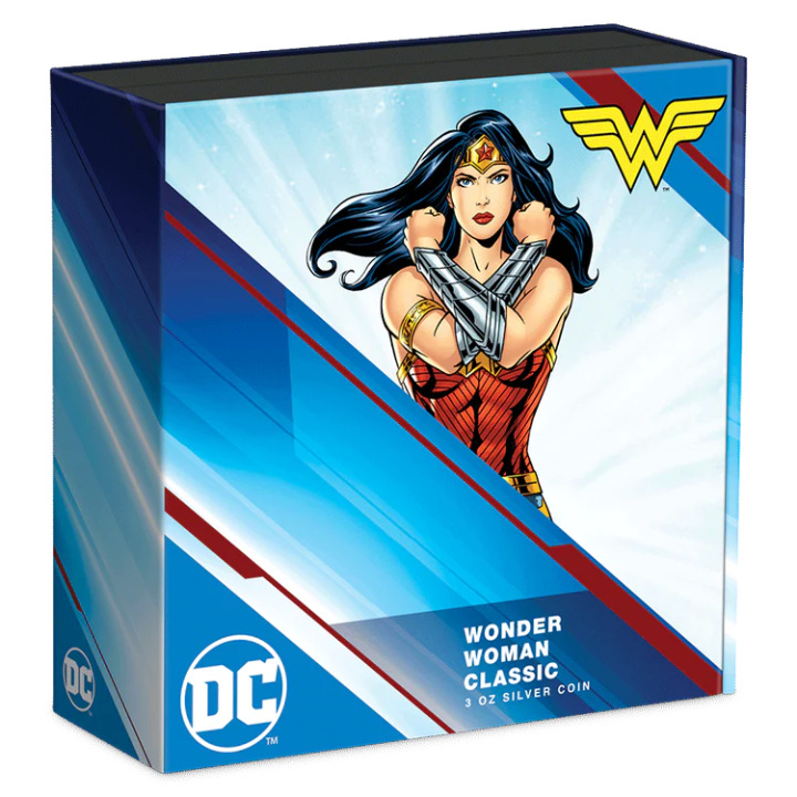 Niue: DC Comics - Wonder Woman 3 oz Silver 2023 Proof