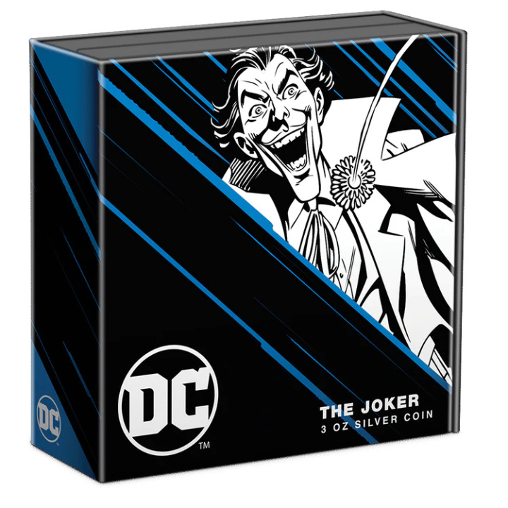 Niue: DC Villains - The Joker colored 3 oz Silver 2023 Proof