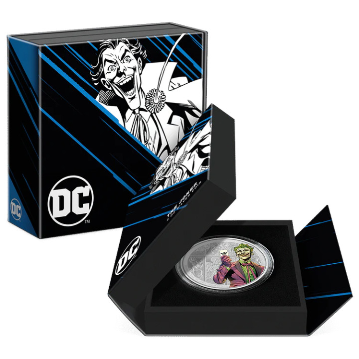 Niue: DC Villains - The Joker colored 3 oz Silver 2023 Proof