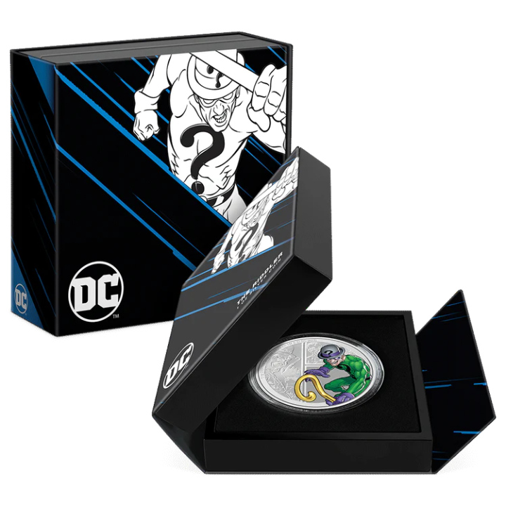 Niue: DC Villains - The Riddler colored 1 oz Silver 2023 Proof