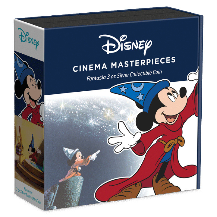 Niue: Disney Cinema Masterpieces - Fantasia coloured 3 oz Silver 2023 Proof