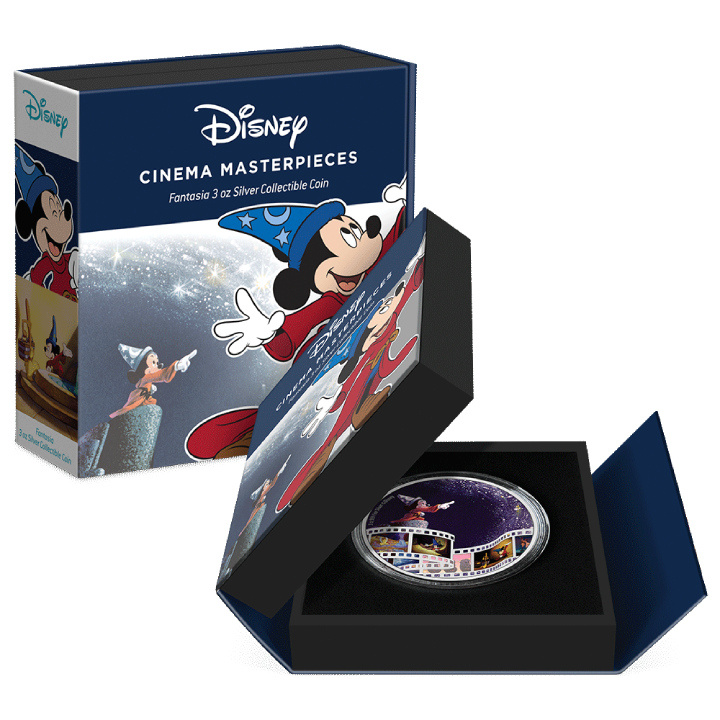 Niue: Disney Cinema Masterpieces - Fantasia coloured 3 oz Silver 2023 Proof