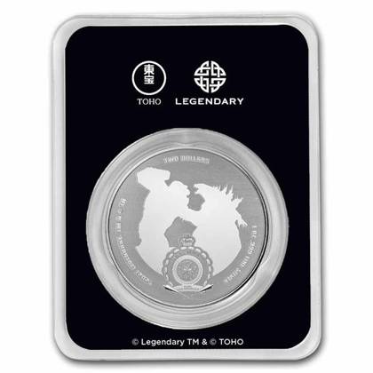 Niue: Godzilla 1 oz Silver 2021 Slab