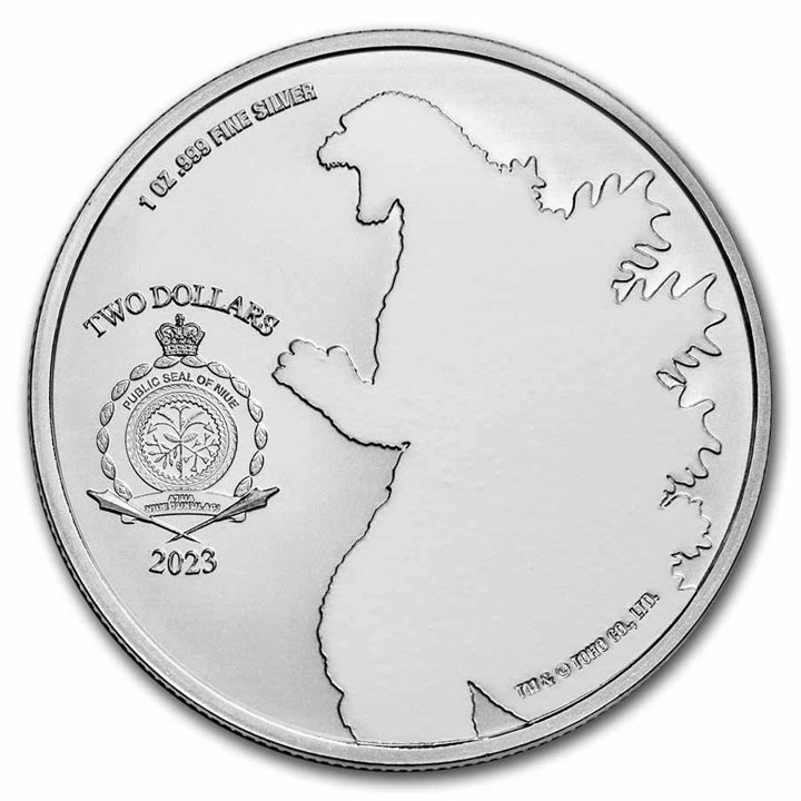 Niue: Godzilla vs Monsters - Mothra 1 oz Silver 2023