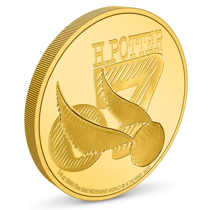 Niue: Harry Potter Classic - Golden Snitch 1/4 oz Gold 2022 Proof