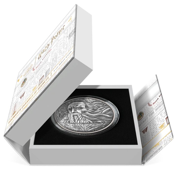 Niue: Harry Potter - Hogwarts Chamber of Secrets 1 oz Silver 2023 Antique Finish