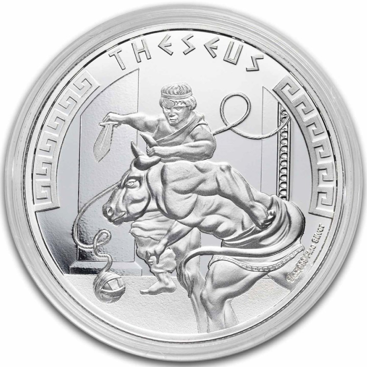 Niue: Heroes of Greek Mythology - Theseus 1 oz Silver 2024 Coin