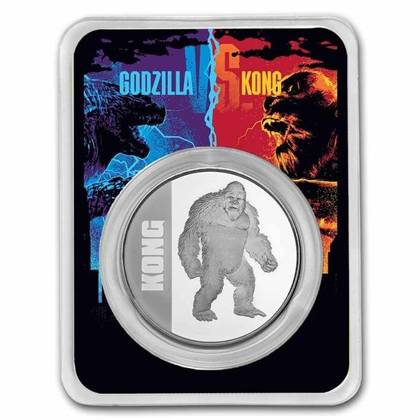 Niue: King Kong 1 oz Silver 2021 Slab