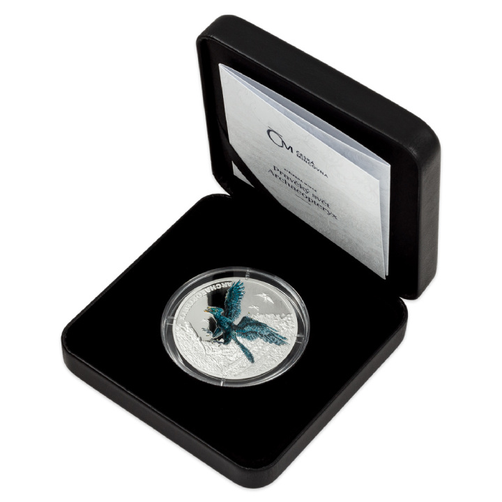 Niue: Prehistoric World - Archaeopteryx coloured $1 Silver 2023 Proof