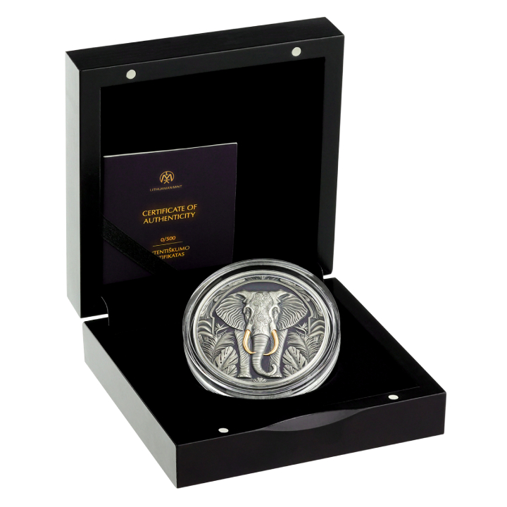 Niue: Save the Powers - Elephant $5 Silver 2024 Black Proof