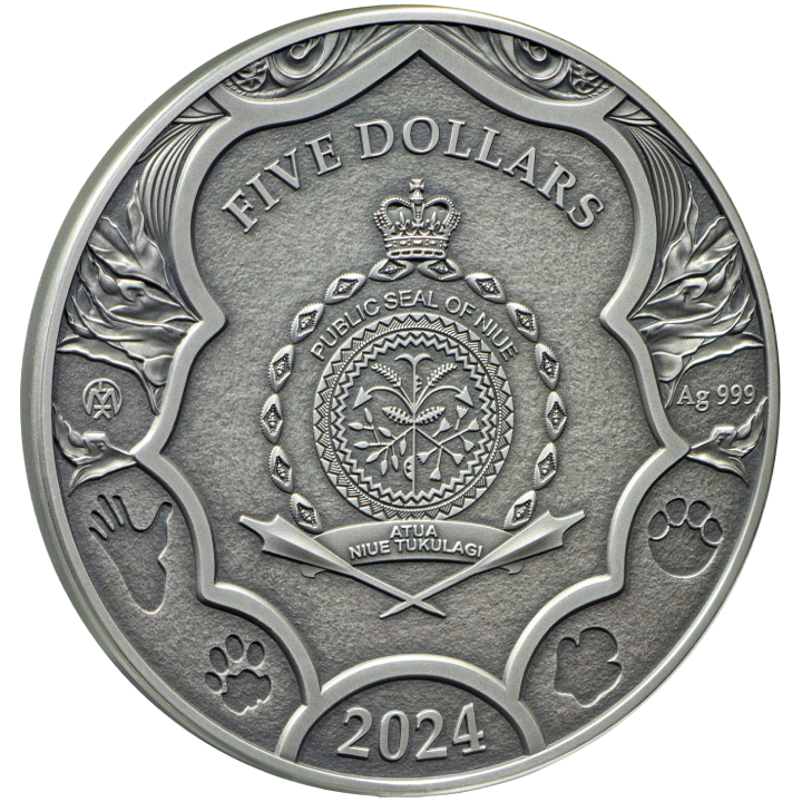 Niue: Save the Powers - Elephant $5 Silver 2024 Black Proof