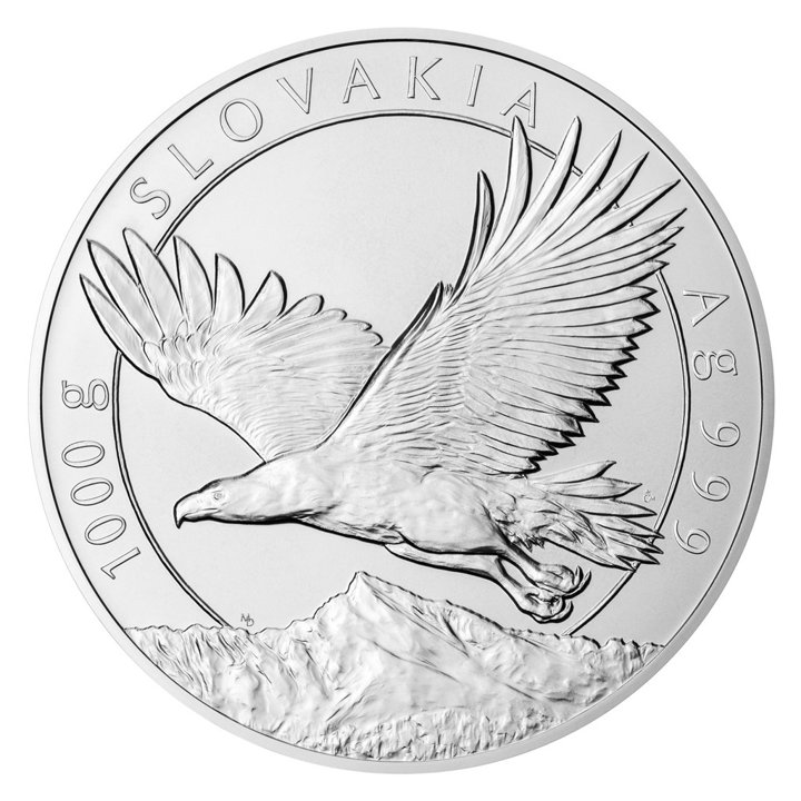 Niue: Slovakia Eagle 1000 grams of Silver 2023