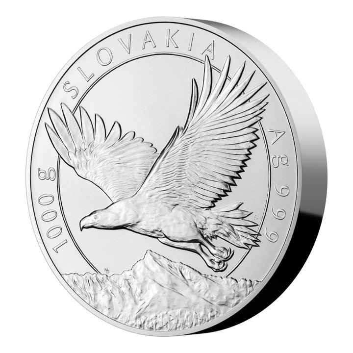 Niue: Slovakia Eagle 1000 grams of Silver 2023